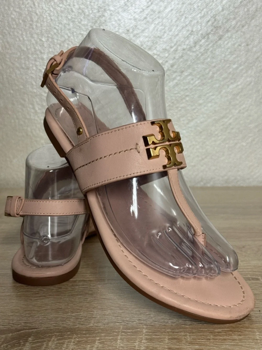 Tory Burch Everly T-Strap Flat Thong Sandal Pink Women US 6M